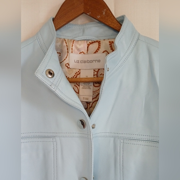 Liz Claiborne Leather Jacket - Picture 4 of 4